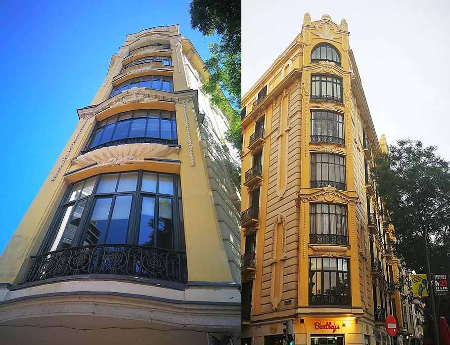 Primer edificio de viviendas para Tomás Marina y Valentín Roca (calle Alcalá, 105)