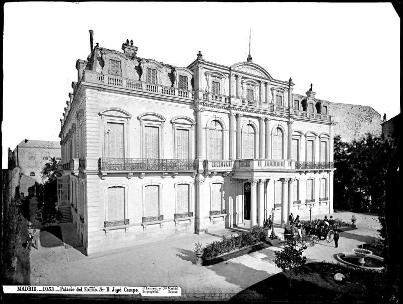 Desaparecido Palacio de don José Campo en Madrid