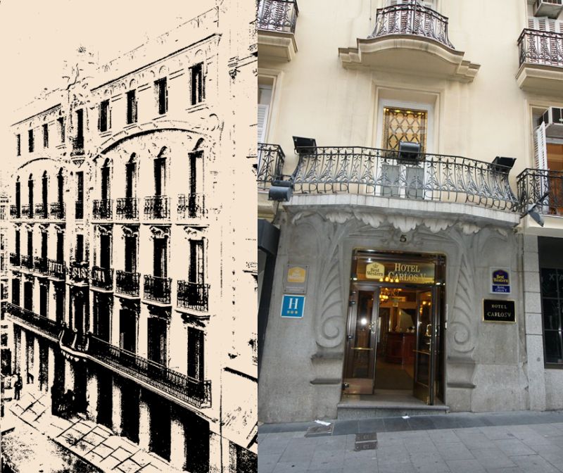 Casa de la Marquesa de Villamejor (actual Hotel Carlos V en la calle Maestro Victoria, 5)