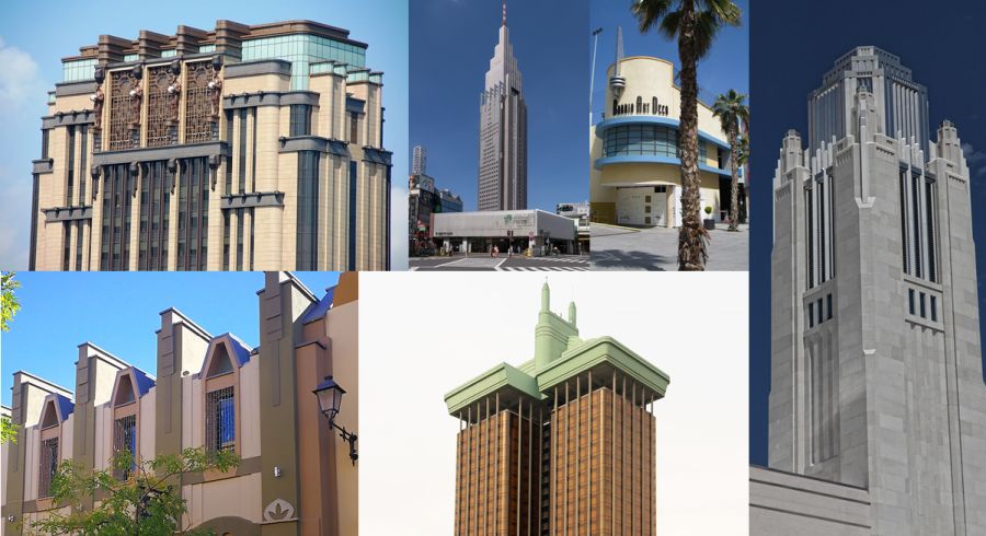 Edificios de arquitectura Art Decó Neo Art Decó