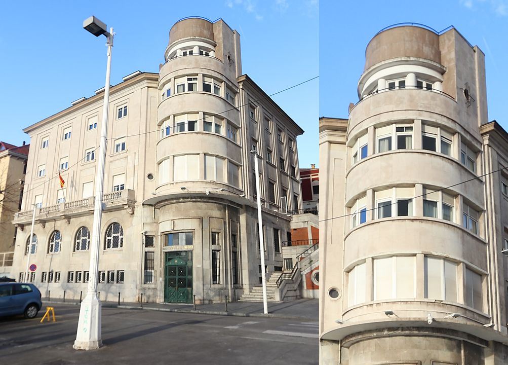 Comandancia Naval de Gijón es Art Decó autárquico