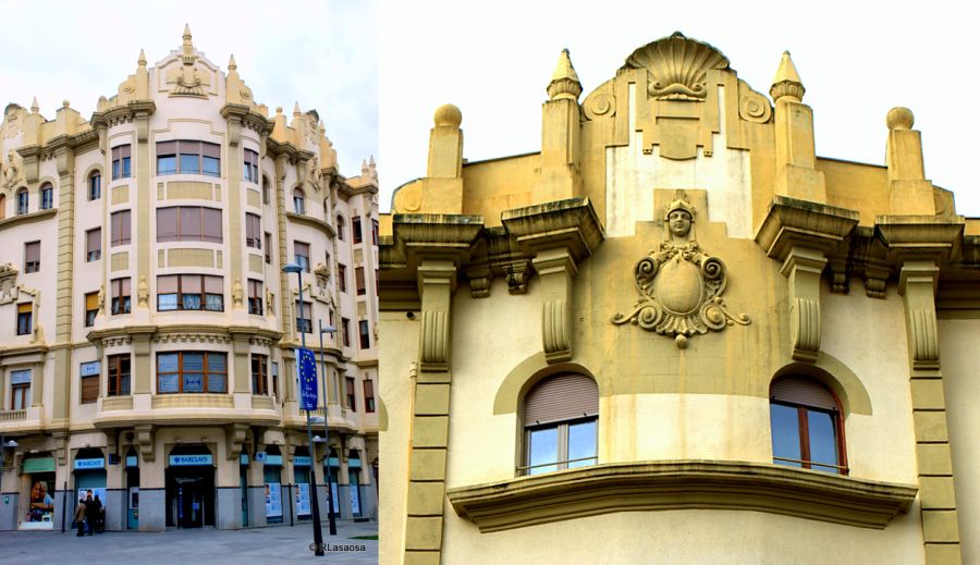 Edificio de la Sociedad Iruña (avenida de Carlos III el Noble Etorbidea, 9).