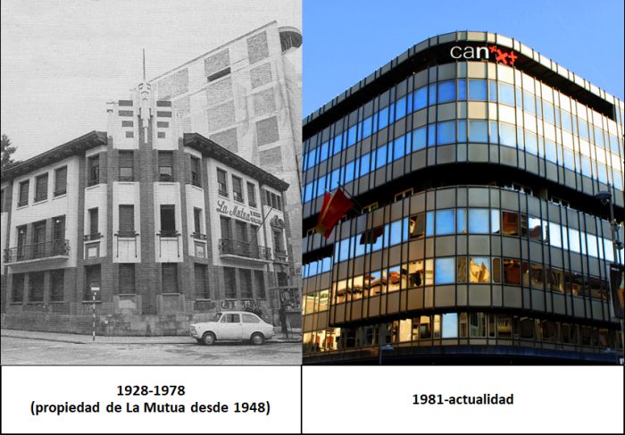 Edificios desaparecidos de la Pamplona Art Decó, calle de Emilio Arrieta 8 la Mutua Mutuavenir