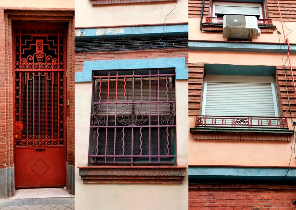 Puerta y rejerías Art Decó en la calle Julio Chellini. 3
