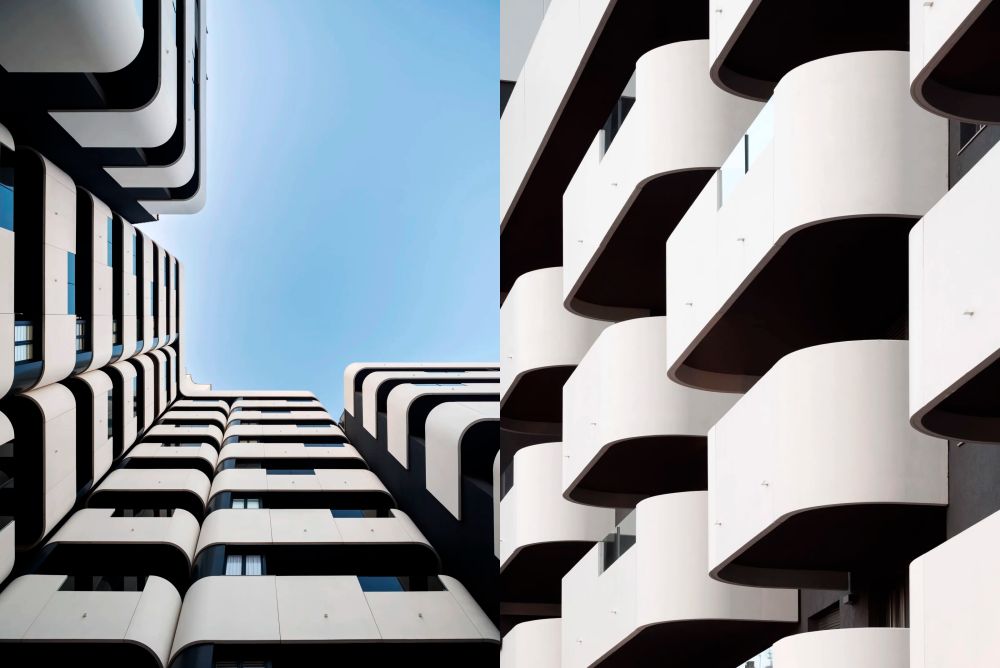 Teruel Art Decó del siglo XX: Streamline Moderne en bloques cebra