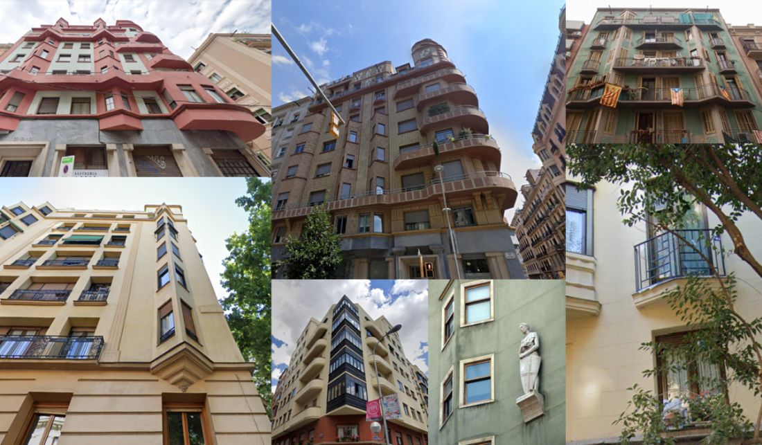 Formas triangulares en el Art Decó de Madrid y Barcelona