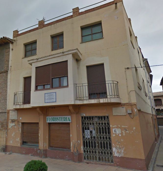 Racionalismo Art Decó en Huesca. Plaza Mayor y calle Las Damas 1 en Albalate de Cinca