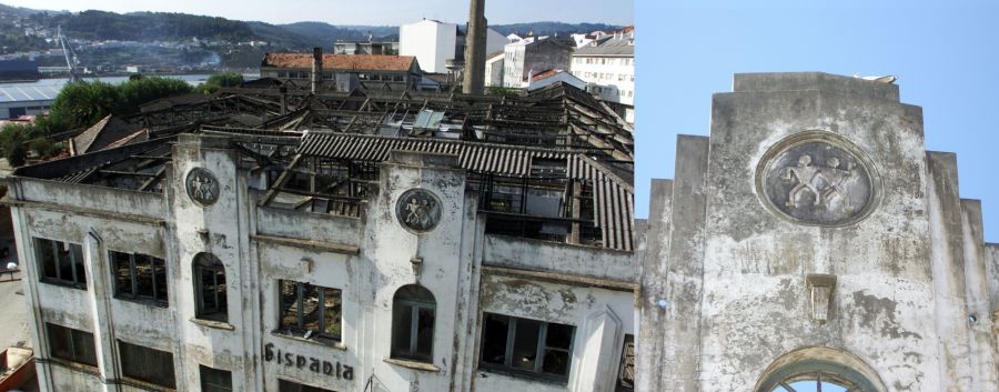 Fabrica de lápices Hispania desaparecida del Ferrol Art Decó