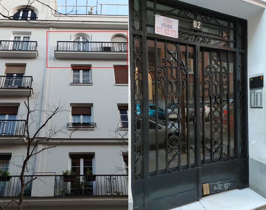 Barandillas y forjas Art Decó en la calle García de Paredes