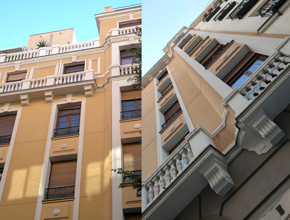 Detalles Art Decó Zigzag Moderne en Chamberí