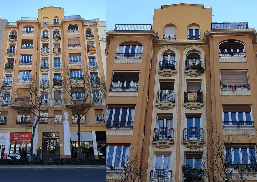 Madrid Art Decó Zigzag Moderne en la plaza de Chamberí