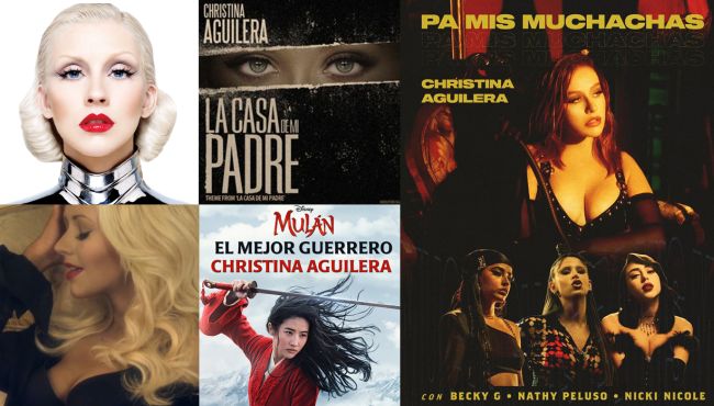 Canciones de Christina Aguilera en español hasta Pa Mis Muchachas