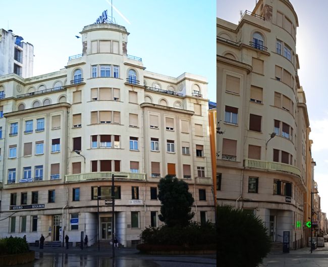 Edificio González Criado en la Plaza de España de Ferrol