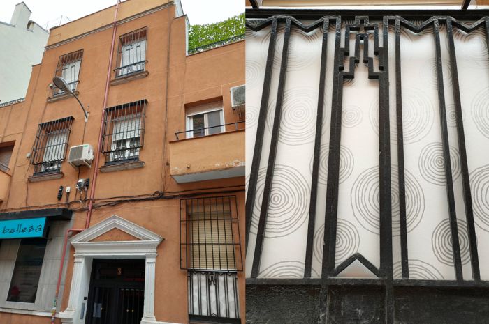 Fachadas Art Decó Zigzag Moderne en la calle Alfonso Egea de Madrid