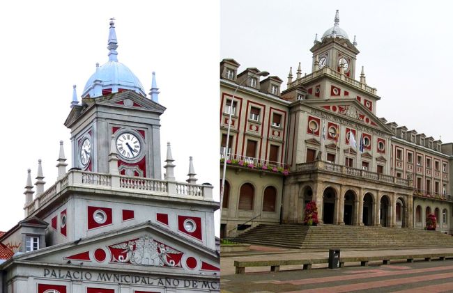 Ayuntamiento de Ferrol en la plaza de Armas