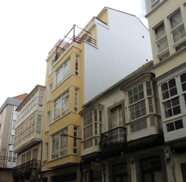 Casa de Paz Rodríguez en la calle del Sol 108 de Ferrol
