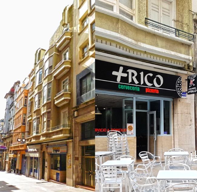 Edificio Pita Saavedra en calle Real 6 Ferrol Art Decó