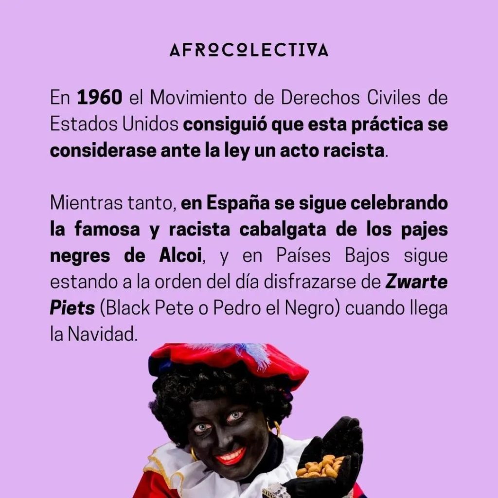 Pajes negros de Alcoy, ejemplo de que España es racista