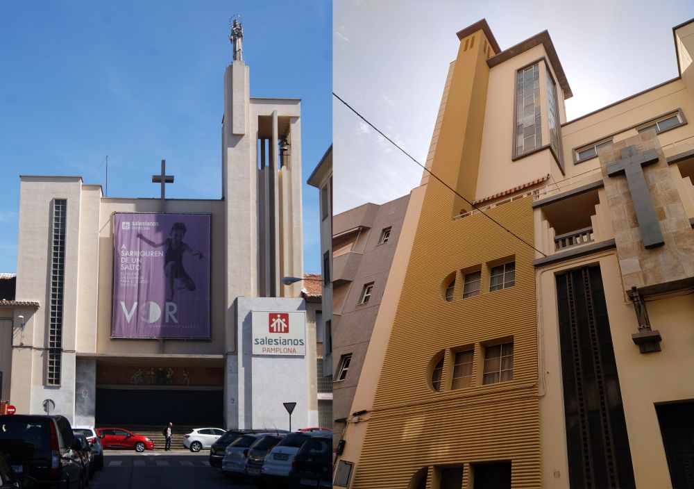 Edificios parecidos en las Pamplona y Santa Cruz de Tenerife Art Decó