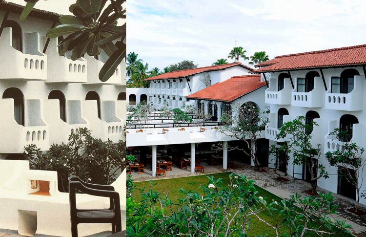 Neptune Hotel, obra del arquitecto Geoffrey Bawa en Beruwala