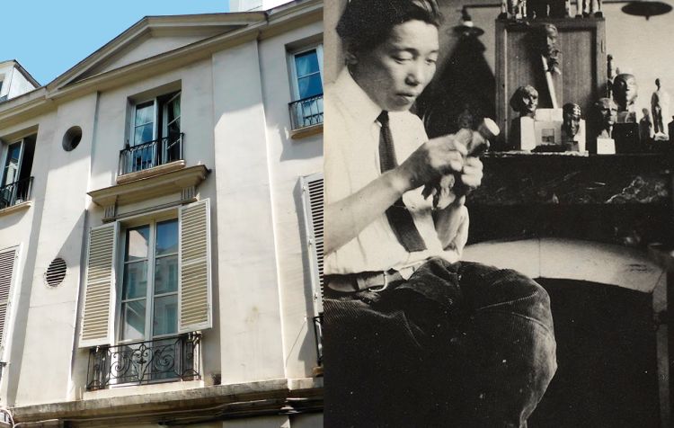 21 de la rue Bonaparte de París, residencia de Eileen Gray, y Seizo Sugawara, artista japonés de la técnica del lacado