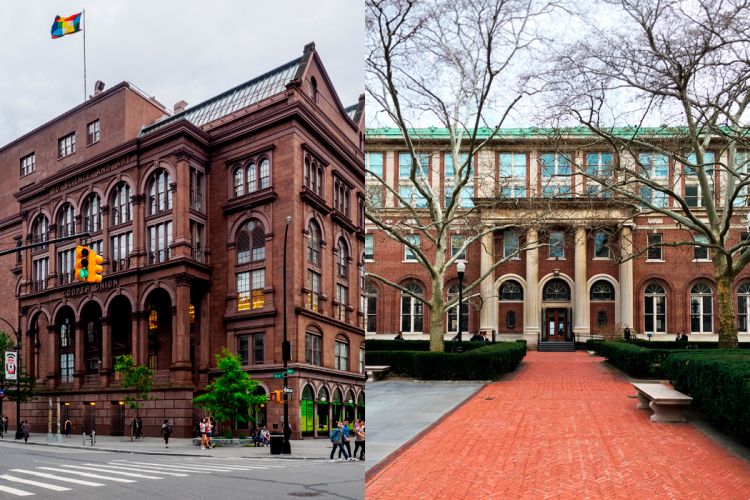 Cooper Union y Avery Hall de la Columbia University, instituciones en las que estudió Paul Mayén
