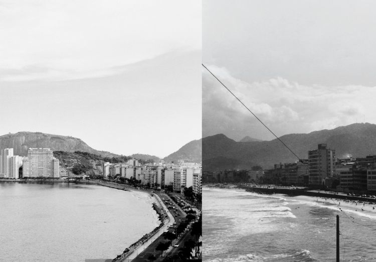 Copacabana en 1950 e Ipanema en 1966