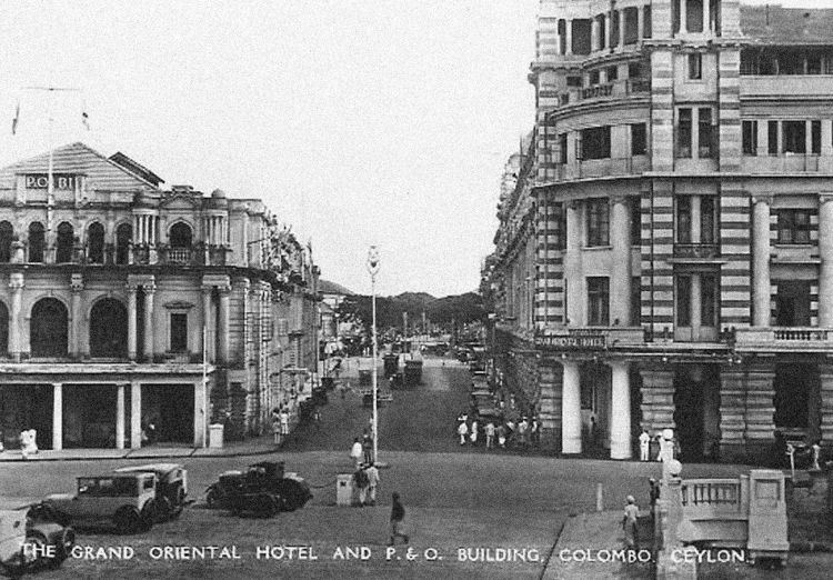 Grand Oriental Hotel de Colombo, Sri Lanka, en 1948, cuando vuelve al país Geoffrey Bawa