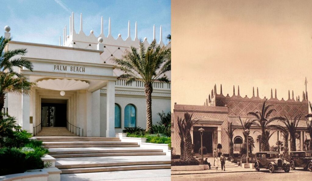 Casino d'été du Palm Beach, arquitectura Art Decó Zigzag Moderne rehabilitada por Barry Dierks